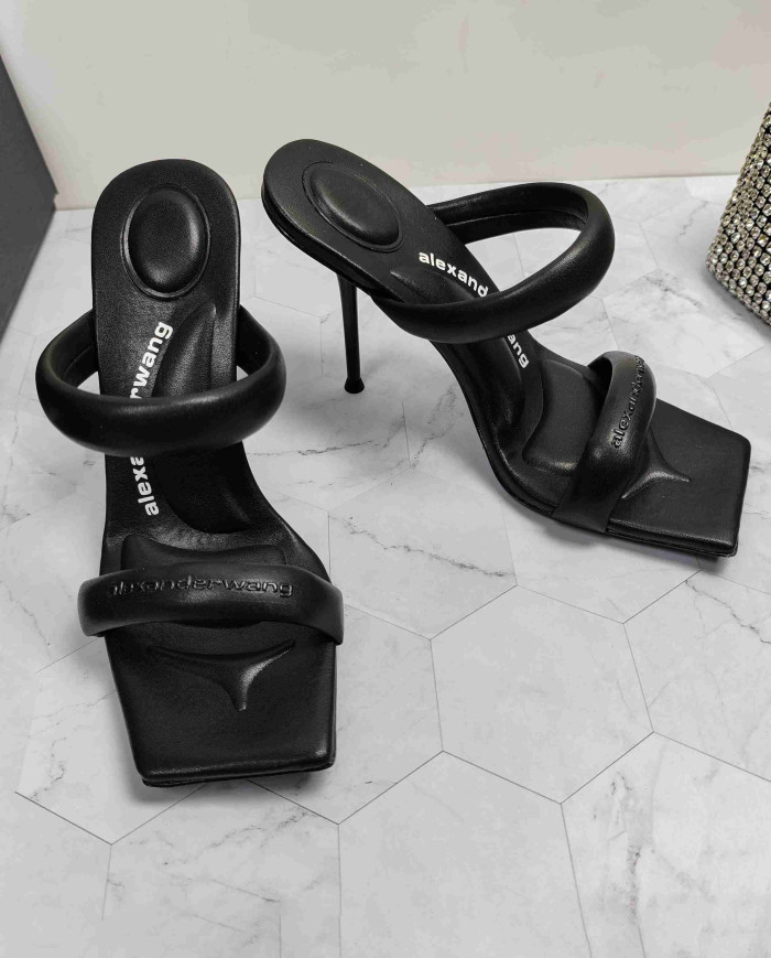 Alexander Wang Square Toe Thin Strap High Heel Sandals