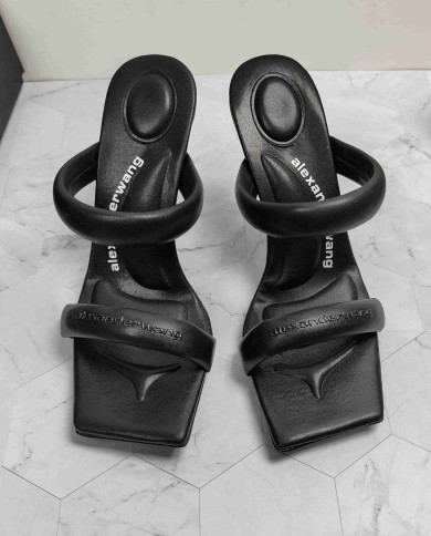 Alexander Wang Square Toe Thin Strap High Heel Sandals