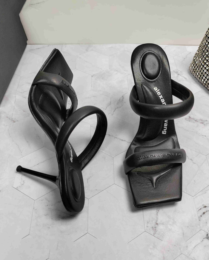 Alexander Wang Square Toe Thin Strap High Heel Sandals