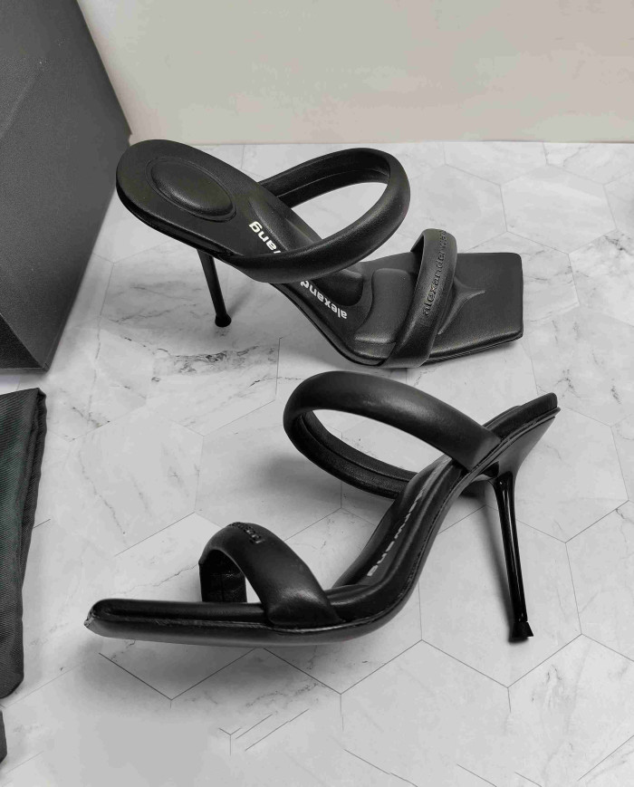 Alexander Wang Square Toe Thin Strap High Heel Sandals