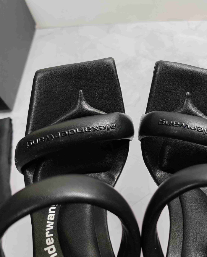 Alexander Wang Square Toe Thin Strap High Heel Sandals