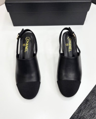 Chanel Colorblock Block Heel Slingback Pumps