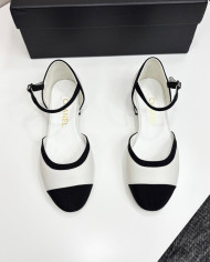 Chanel Mary Jane Square Toe Flats