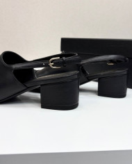 Chanel Colorblock Block Heel Slingback Pumps