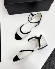 Chanel Mary Jane Square Toe Flats