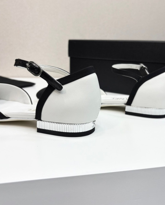 Chanel Mary Jane Square Toe Flats