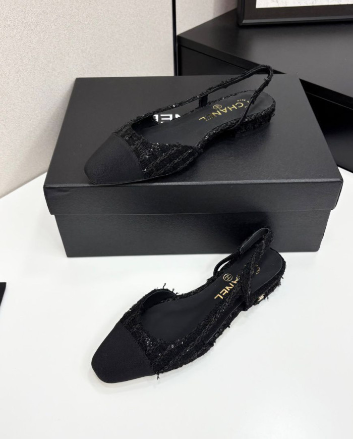 Chanel Women's Tweed Flats