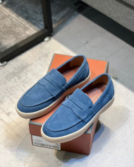 Lora Piana Classic Lefu shoes cowhide  cashmere