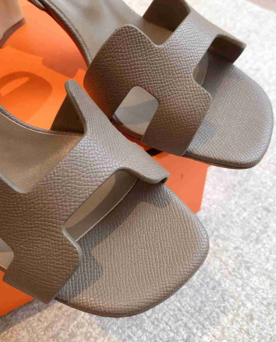 Hermes Women's H Cutout Buckle Heeled Sandals
