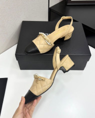 Chanel Women's Quilted Pearl Mary Jane Pumps