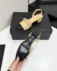 Chanel Women's Quilted Pearl Mary Jane Pumps