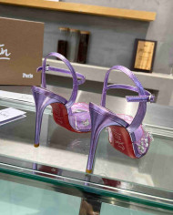 Christian Louboutin Women's PVC Rhinestone Stiletto Sandals