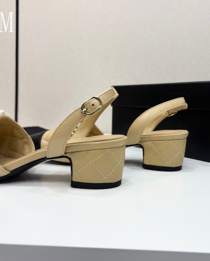 Chanel Women's Quilted Pearl Mary Jane Pumps