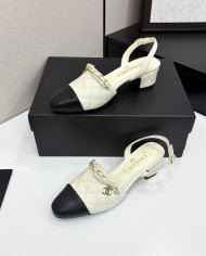 Chanel Women's Quilted Pearl Mary Jane Pumps