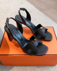 Hermes Women's H Cutout Buckle Heeled Sandals
