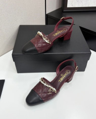 Chanel Women's Quilted Pearl Mary Jane Pumps