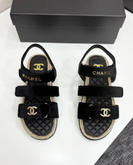 Chanel Women's Espadrille Flat Beach Sandals