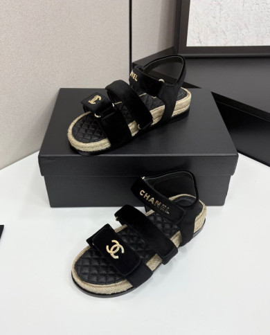 Chanel Women's Espadrille Flat Beach Sandals