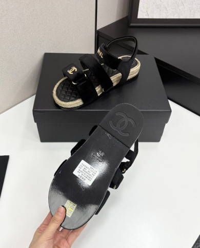 Chanel Women's Espadrille Flat Beach Sandals