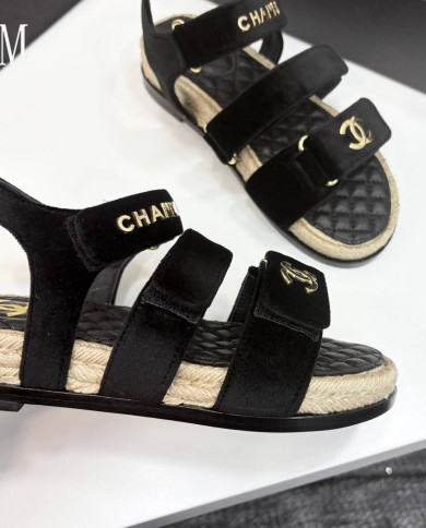 Chanel Women's Espadrille Flat Beach Sandals