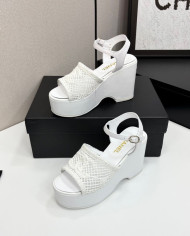 Chanel Platform Wedge Sandals