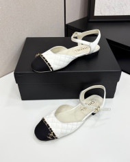 Chanel Quilted Ankle Strap shoes