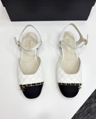 Chanel Quilted Ankle Strap shoes