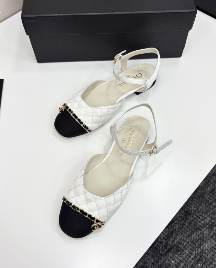 Chanel Quilted Ankle Strap shoes