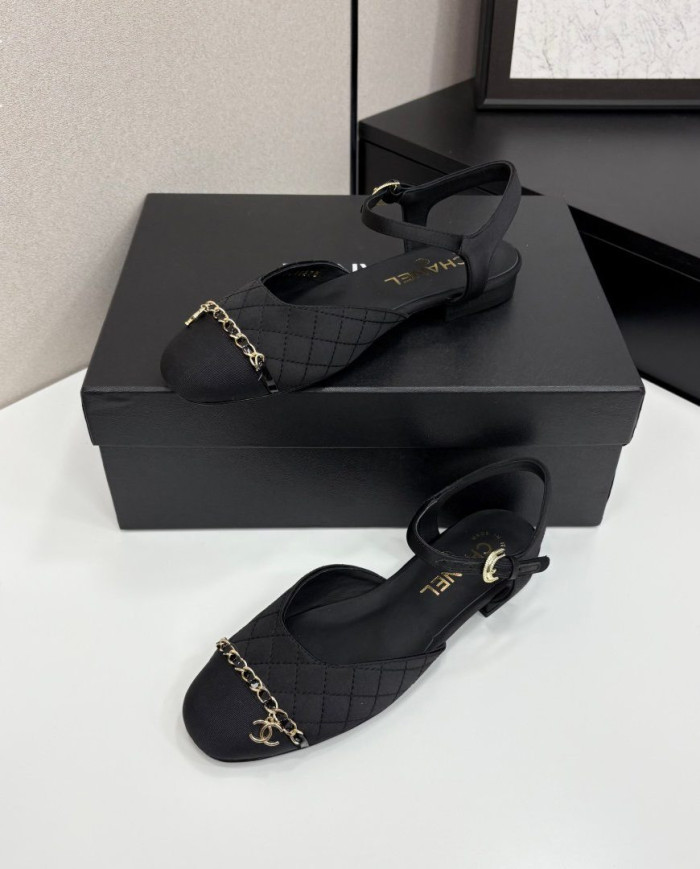 Chanel Quilted Ankle Strap shoes