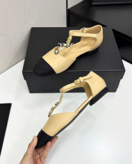 Chanel T Strap Cap Toe shoes