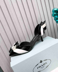 Prada Geometric Pointed Toe Heels