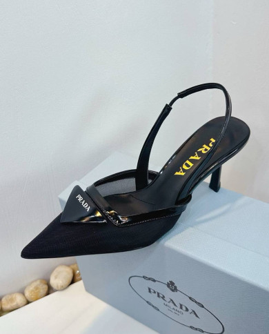 Prada Pointed Toe Slingback shoes