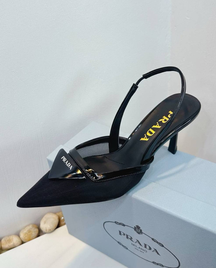 Prada Pointed Toe Slingback shoes