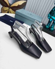 Prada Women's Square Toe Slingback shoes
