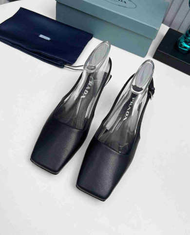 Prada Women's Square Toe Slingback shoes