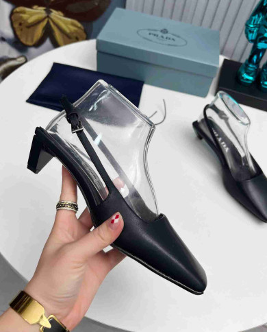 Prada Women's Square Toe Slingback shoes