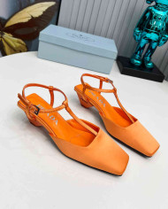 Prada Women's Square Toe T Strap shoes