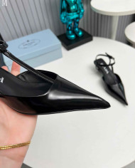 Prada Women's Pointed Toe T Strap shoes