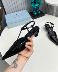 Prada Women's Pointed Toe T Strap shoes