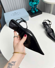 Prada Women's Pointed Toe T Strap shoes