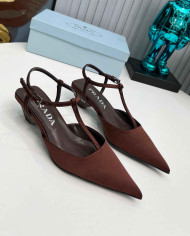 Prada Women's Pointed Toe T Strap shoes