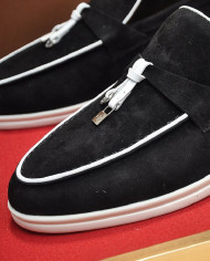 Lora Piana Couple style business loafers cowhide