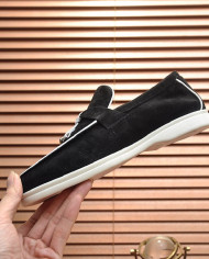 Lora Piana Couple style business loafers cowhide