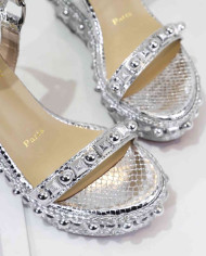 Christian Louboutin Women's Studded Platform Wedge Sandals