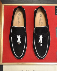 Lora Piana Couple style business loafers cowhide