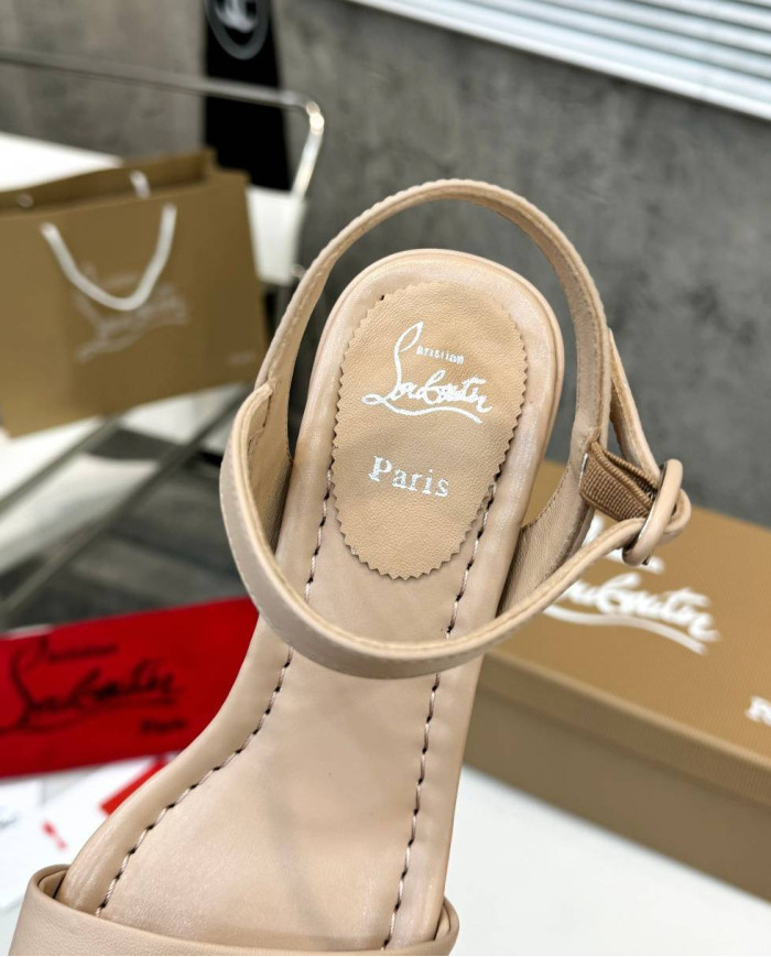 Christian Louboutin Women's Wide Strap Open Toe Sandals