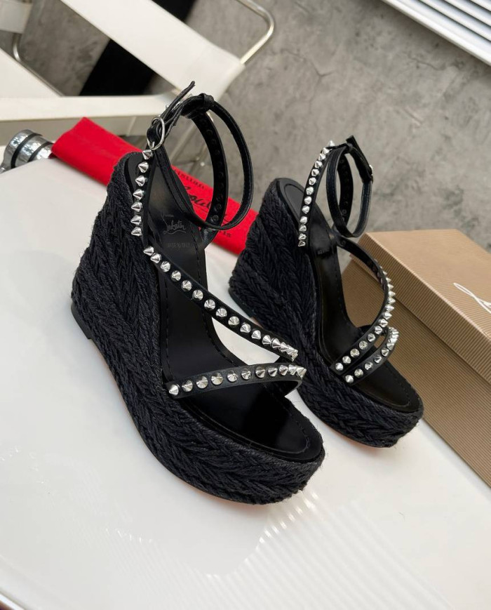 Christian Louboutin Strap Espadrille Sandals
