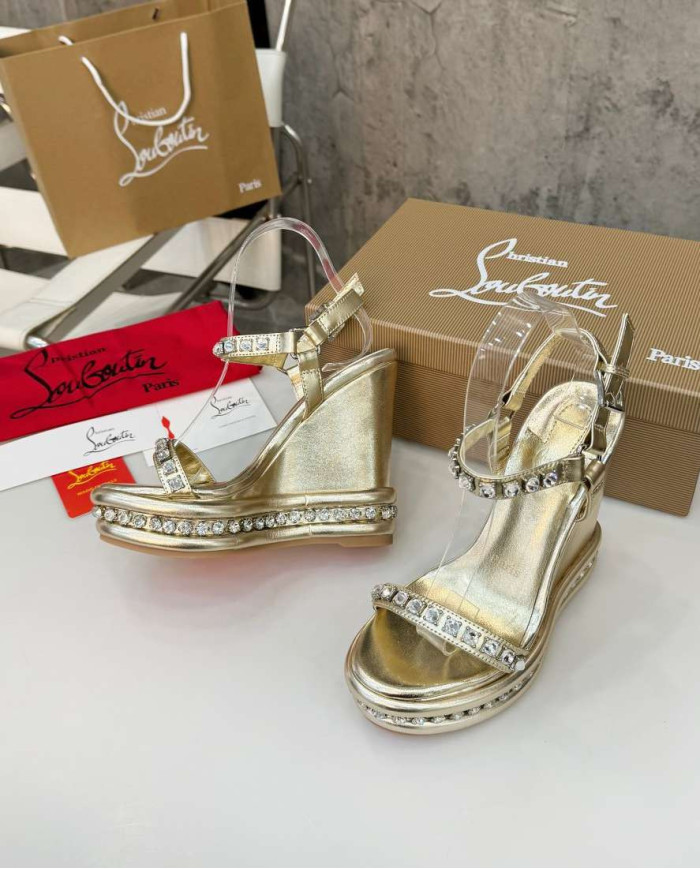 Christian Louboutin Rhinestone Embellished Sandals