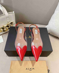 Alaïa Heart Transparent Flats