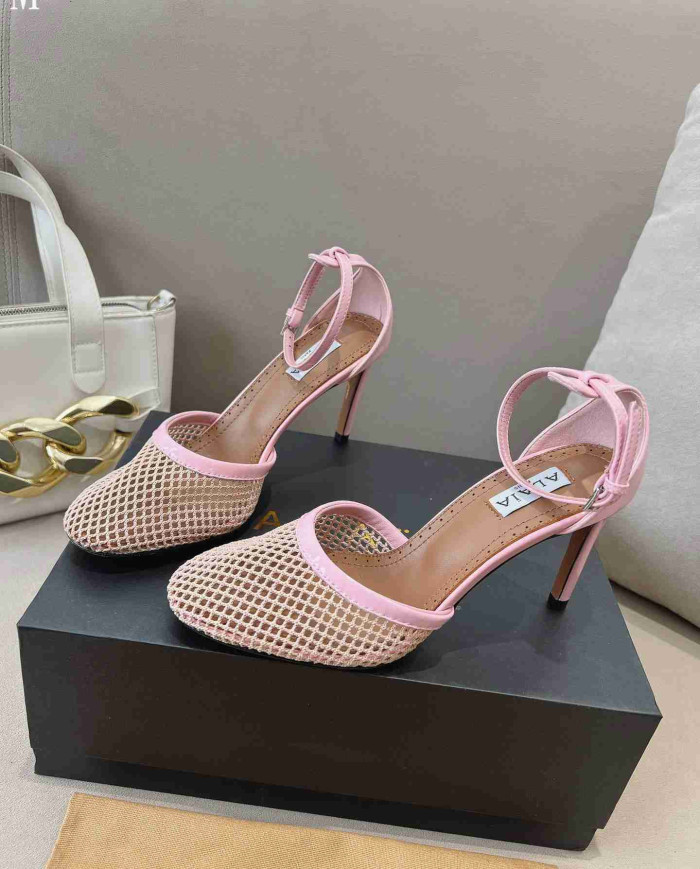 Alaïa Fishnet Sandals